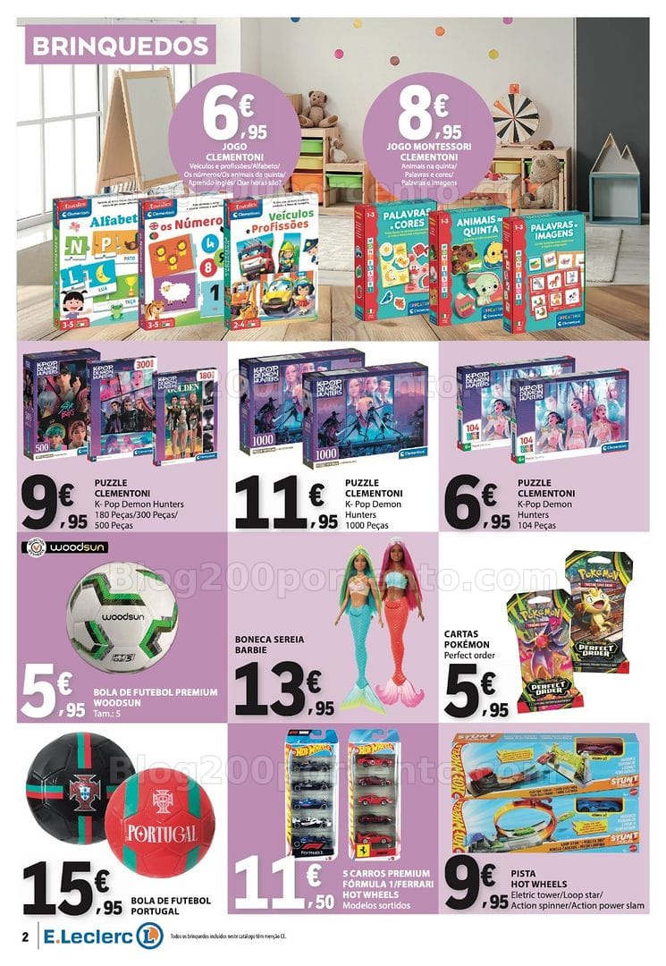 Antevisão Folheto E-LECLERC Bazar Promoções de 13 a 26 agosto